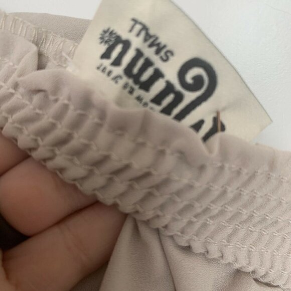 NWT Show Me Your Mumu Hacienda Maxi Dress SMALL Show Me The Ring Crisp beige - Picture 10 of 12